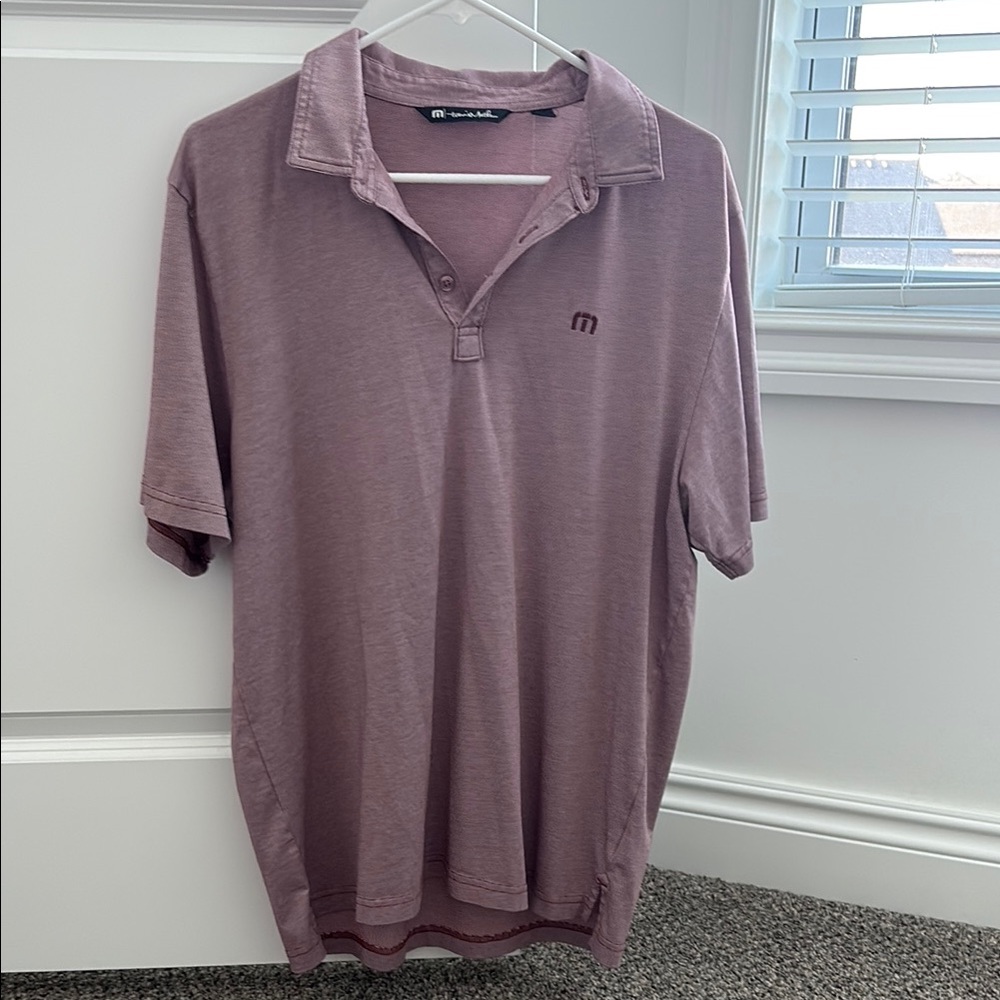 Travis Mathew Dusty Purple Polo Shirt